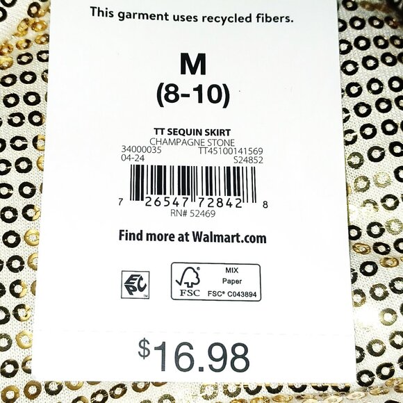 Sequin Midi Skirt NWT Medium - Picture 3 of 6